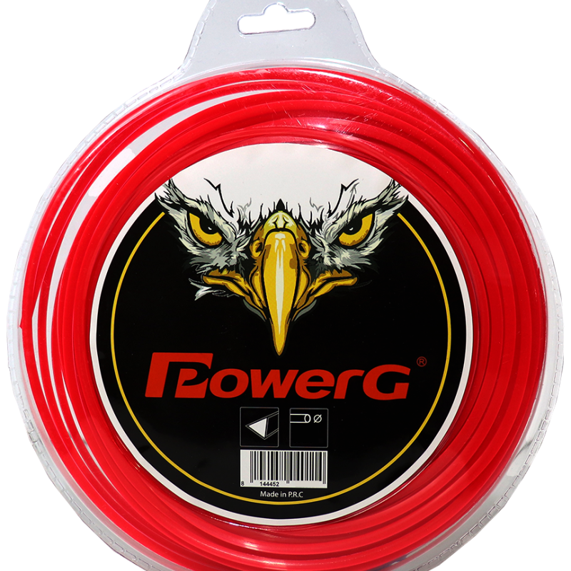 PowerG 3.3mm 56m 3 Köşe Üçgen Kırmızı Misina