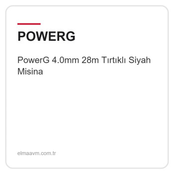 PowerG 4.0mm 28m Tırtıklı Siyah Misina