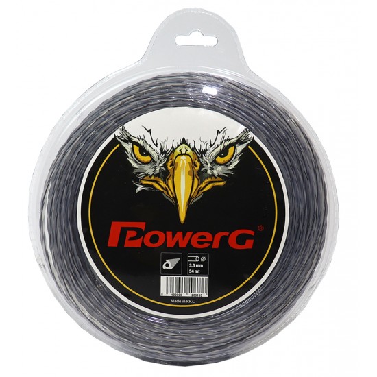 PowerG 3.3mm 54m Twist Burgulu Telli Şeffaf Misina