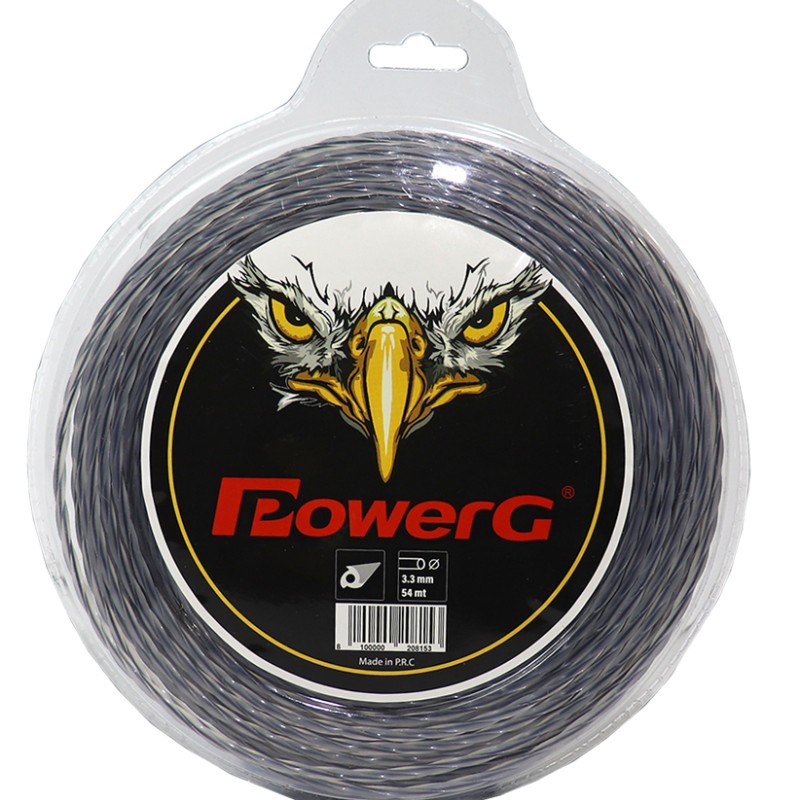 PowerG 3.3mm 54m Twist Burgulu Telli Şeffaf Misina