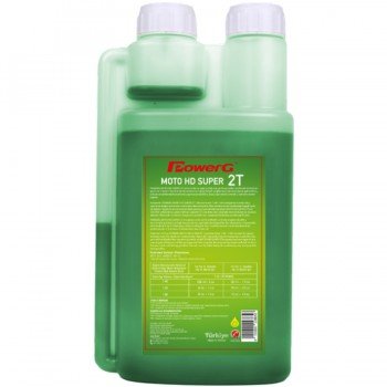 PowerG MOTO HD SUPER 2T 1ltx1ad Ölçekli Yarı Sentetik İki Zamanlı Motor Yağı