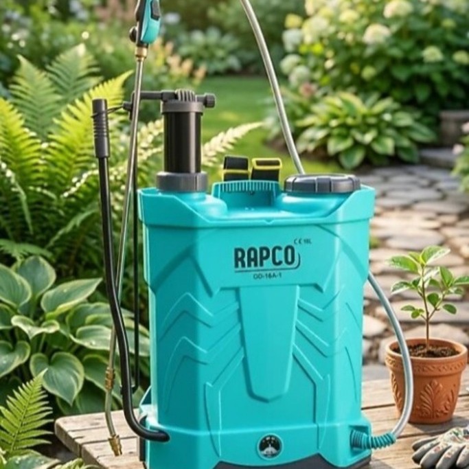 Rapco 16lt 130cm 5.5kg 12V 8Ah Sırt Tipi Kollu ve Akülü İlaçlama Makinesi
