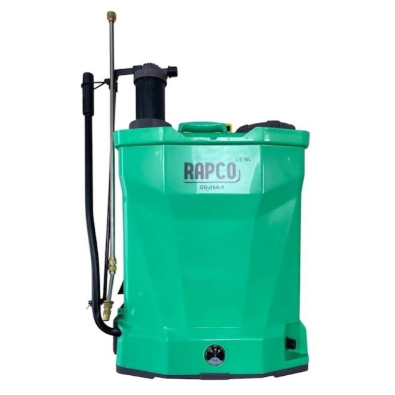 Rapco 16lt 130cm 5.5kg 12V 8Ah Sırt Tipi Kollu ve Akülü İlaçlama Makinesi