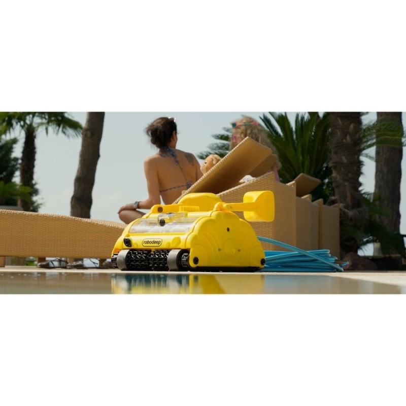 robodeep M1071 GOW MAXI 40 220W 24V 9Ah 1300m² 40mt 1 ile 8sa Havuz Temizleme Robotu