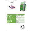 SCW 01 8bar 33lt 2iç 2dış temizlik 24VTabanca 8mm Kazan 220V Elektrikli Buharlı Oto Yıkama Makinesi