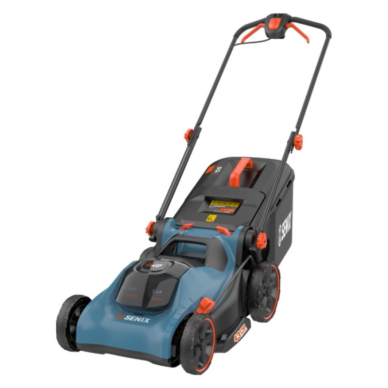 SENIX LPPX2 M2 EU 40V 2x4.0Ah Fırçasız 43cm 50 lt Akülü Çim Biçme Makinesi