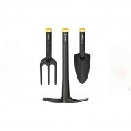 SGS Hobi Plastik 3lü Çatal Tırmık Kürek El Tipi Bahçe Alet Seti