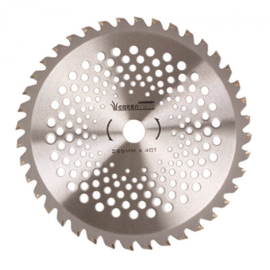 Shark GT 255 40ER 255x2.0x25.4mm 40diş Elmas Daire Testere Motorlu Tırpan Çalı Bıçağı