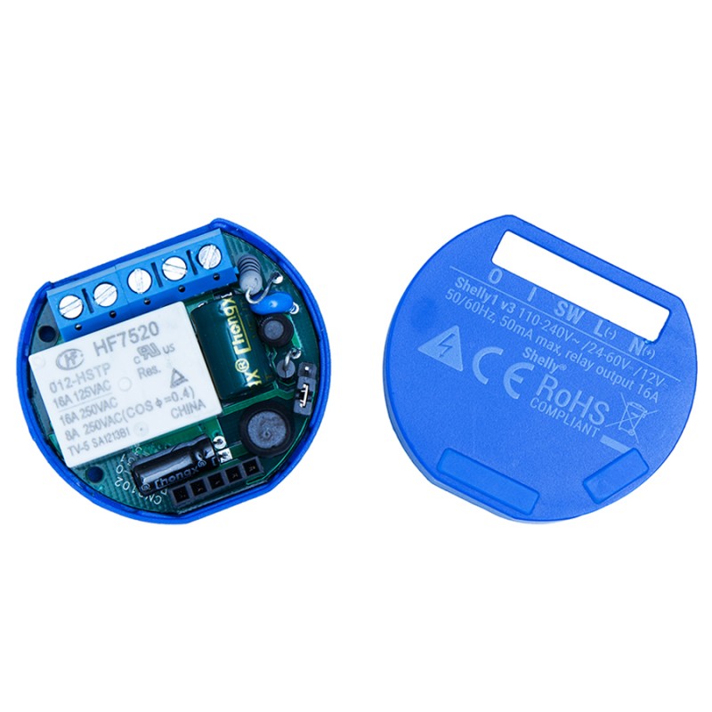 Shelly 1 16A Uzaktan Wİ Fİ ile Elektrik Açma Kapama Düğme Anahtar