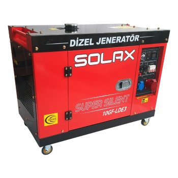 Solax 10GF LDE3 8.7kVa 531cc 200 kg Tekerli Kabinli Marşlı Trifaze Dizel Jeneratör Solax 10GF LDE3 8.7kVa 531cc 200 kg Tekerli Kabinli Marşlı Trifaze Dizel Jeneratör