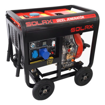 Solax SDJ10000ME 7kW 531cc 130kg Tekerli Marşlı Monofaze Dizel Jeneratör