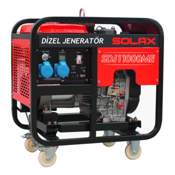 Solax SDJ11000ME 8kW 668cc 150kg Tekerli Marşlı Monofaze Dizel Jeneratör Solax SDJ11000ME 8kW 668cc 150kg Tekerli Marşlı Monofaze Dizel Jeneratör