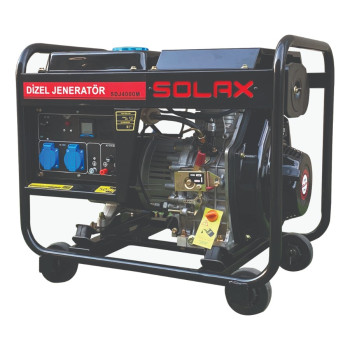 Solax SDJ4000M 3kW 7bg 296cc 80kg Tekerli İpli Monofaze Dizel Jeneratör Solax SDJ4000M 3kW 7bg 296cc 80kg Tekerli İpli Monofaze Dizel Jeneratör