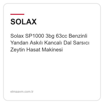 Solax SP1000 3bg 63cc Benzinli Yandan Askılı Kancalı Dal Sarsıcı Zeytin Hasat Makinesi