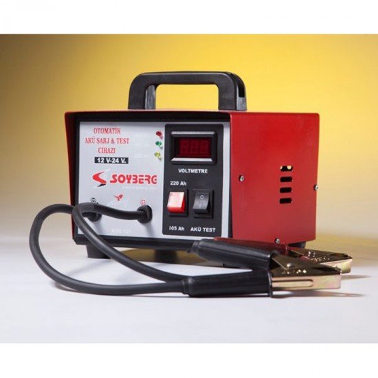 Soyberg 121 12V 24V 300A Otomatik LED Ekranlı Akü Test Cihazı Soyberg 121 12V 24V 300A Otomatik LED Ekranlı Akü Test Cihazı