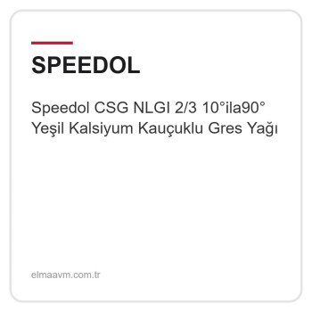 Speedol CSG NLGI 2/3 10°ila90° Yeşil Kalsiyum Kauçuklu Gres Yağı
