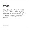 Stiga Estate Pro 7122 W ST650 ?bg 635cc 122cm 300lt ?kg Stiga ST 650 TWIN İki Silindir 2x2 Çeker 4T Marşlı Benzinli Çim Biçme traktörü