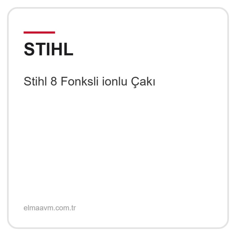Stihl 8 Fonksli ionlu Çakı