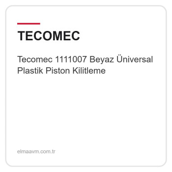 Tecomec 1111007 Beyaz Üniversal Plastik Piston Kilitleme