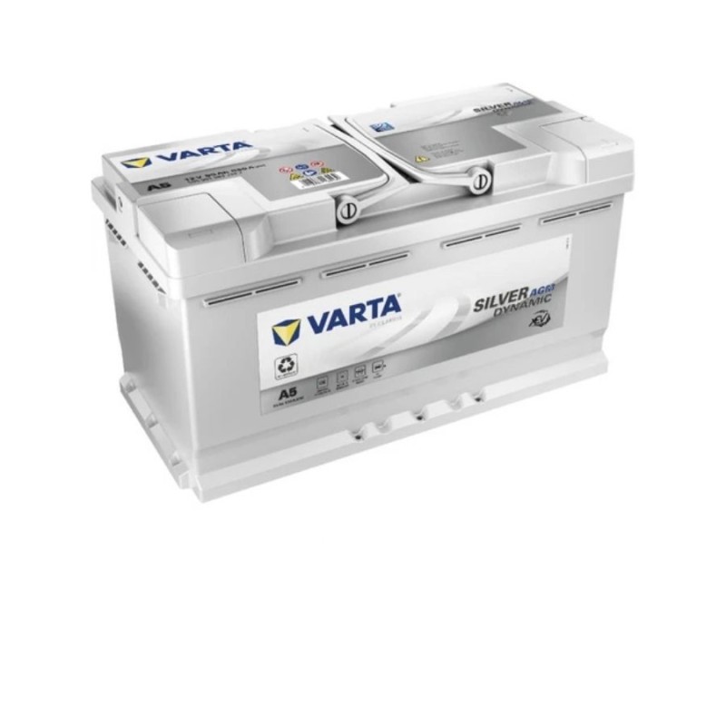 Varta Dynamic A5 12V 95Ah 353x175x190mm 850A Tırnaklı AGM Kuru Akü