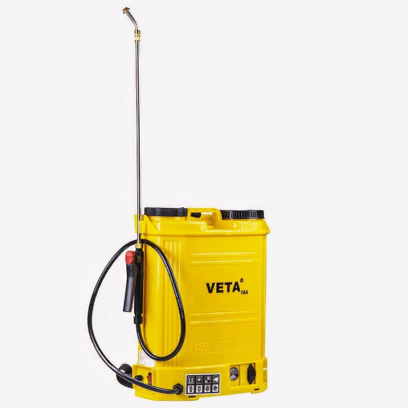 Veta 16AL 16lt 130cm 5.5kg 12V 8Ah Sırt Tipi Akülü İlaçlama Makinesi