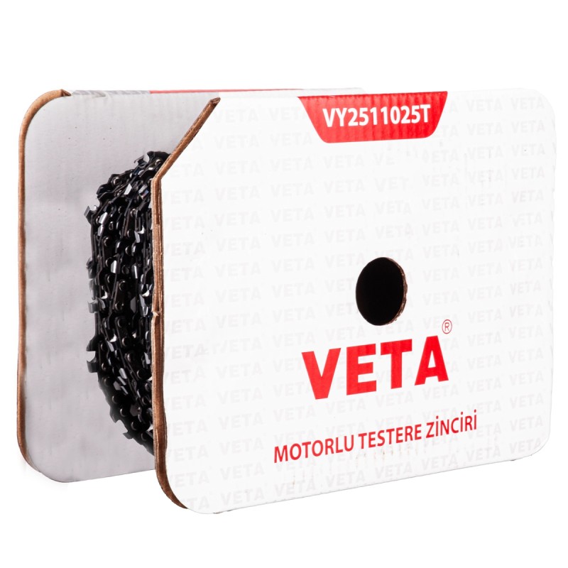 Veta PM3 VY2511 299diş 598a 1/4 1.1mm .043 Yuvarlak Top Zincir