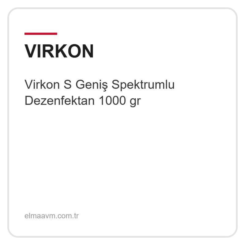 Virkon S Geniş Spektrumlu Dezenfektan 1000 gr