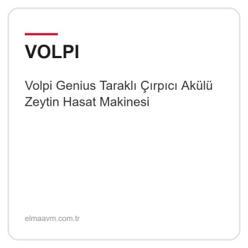 Volpi Genius Taraklı Çırpıcı Akülü Zeytin Hasat Makinesi