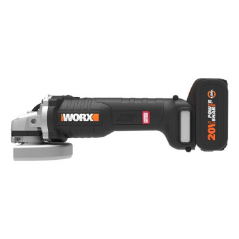 WORX WX813 20Volt 4.0Ah. Li ion Tek Akülü 115mm Kömürsüz Profesyonel Şarjlı Avuç Taşlama