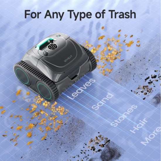 wybot C1 Gri 21.6V 4600mAh 65W 2.5sa Akülü Havuz Temizleme Robotu wybot C1 Gri 21.6V 4600mAh 65W 2.5sa Akülü Havuz Temizleme Robotu