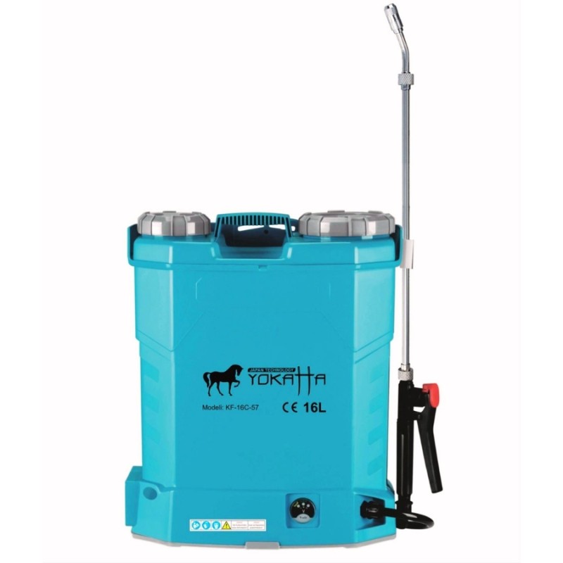 Yokatta 16lt 130cm 5.5kg 12V 8Ah Sırt Tipi Akülü İlaçlama Makinesi