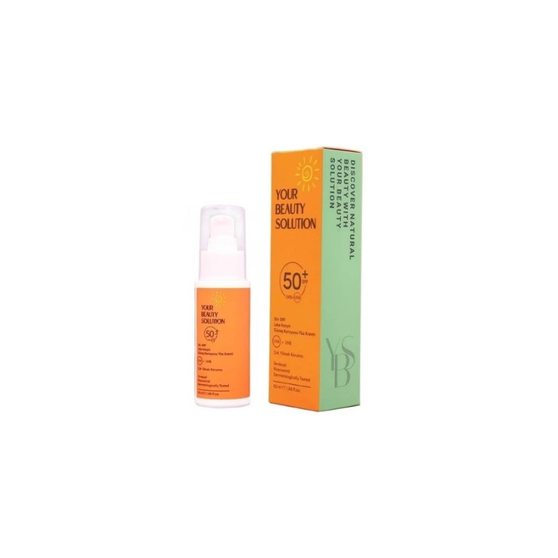 Your Beuty Solition SPF50 50 Faktör 50ml UV Korumalı Yüz Güneş Kremi