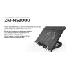 Zalman NS3000 17 200mm Fan 6 Kademe Yükseklik TYPE C Notebook Stand ve Soğutucusu