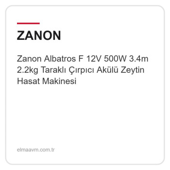 Zanon Albatros F 12V 500W 3.4m 2.2kg Taraklı Çırpıcı Akülü Zeytin Hasat Makinesi