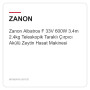 Zanon Albatros F 33V 600W 3.4m 2.4kg Teleskopik Taraklı Çırpıcı Akülü Zeytin Hasat Makinesi
