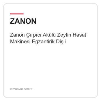 Zanon Çırpıcı Akülü Zeytin Hasat Makinesi Egzantirik Dişli
