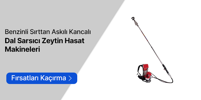 Benzinli Sırttan Askılı Kancalı Dal Sarsıcı Zeytin Hasat Makineleri