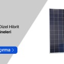Güneş Enerji+Dizel Hibrit Jeneratör Makineleri