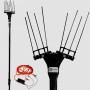 omax power 600 33V 530W 3.5m 2.5kg Teleskopik Taraklı Çırpıcı Akülü Zeytin Hasat Makinesi