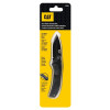 CAT DA980008 Kemer Askı Kancalı Katlanabilir 16CM Paslanmaz Çelik Siyah Kamp Çakısı Bıçağı
