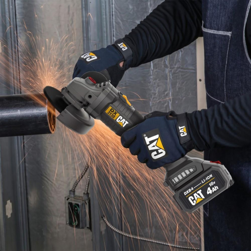 CAT DX3130 18Volt/4.0Ah 125mm Tek Akülü Kömürsüz Profesyonel Avuç Taşlama