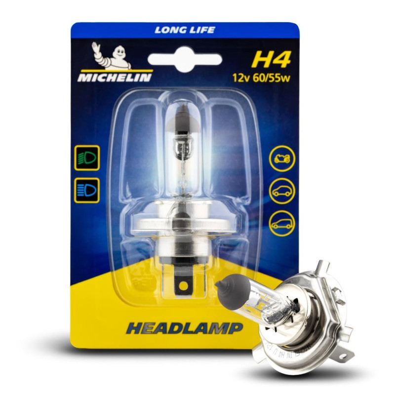 Michelin MC32248 12Volt 60/55Watt 1650 Lümen H4 Halojen Far Michelin MC32248 12Volt 60/55Watt 1650 Lümen H4 Halojen Far