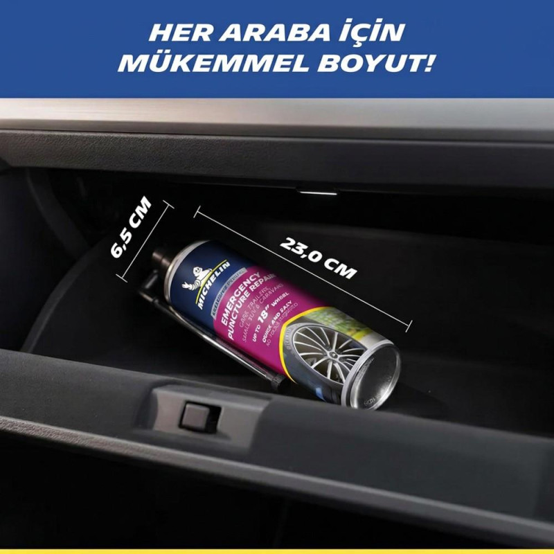 Michelin MC32699 500ml Acil Lastik Tamir Spreyi/Köpüğü Michelin MC32699 500ml Acil Lastik Tamir Spreyi/Köpüğü