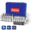 WORKPRO WP202595 3/8'’ CR-V 34 Parça Ağır Hizmet Torx Lokma Takımı (E/T Serisi) WORKPRO WP202595 3/8'’ CR-V 34 Parça Ağır Hizmet Torx Lokma Takımı (E/T Serisi)