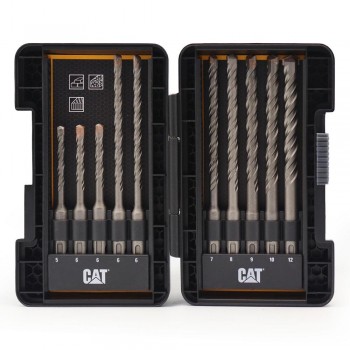 CAT DA03901 10 Parça Tungsten Karbür SDS-Plus Beton Matkap Uç Seti CAT DA03901 10 Parça Tungsten Karbür SDS-Plus Beton Matkap Uç Seti