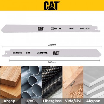 CAT DA07005 228mm 2 Parça Profesyonel Metal/Çivili Ahşap Kesme Tilki Kuyruğu Testere Ucu CAT DA07005 228mm 2 Parça Profesyonel Metal/Çivili Ahşap Kesme Tilki Kuyruğu Testere Ucu