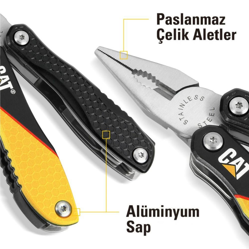 CAT DA980057 12 IN 1 Çok Fonksli ionlu Profesyonel Pense Seti