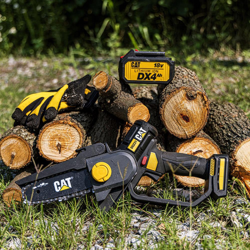 CAT DG231 18Volt 4.0Ah Li ion 12CM Profesyonel Şarjlı Kömürsüz Zincirli Testere