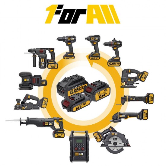 CAT DG231 18Volt 4.0Ah Li-ion 12CM Profesyonel Şarjlı Kömürsüz Zincirli Testere