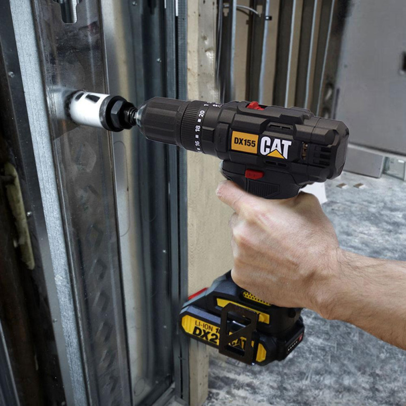 CAT DX155.1 18Volt/2.0Ah Li ion Çift Akülü Profesyonel Şarjlı Darbeli Matkap